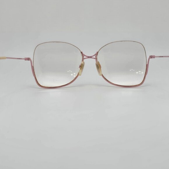 Safilo UFO2113 229 Barbie Pink Semi-Rimless Eyeglasses Frame w/ Case Italy 57mm - Picture 5 of 16